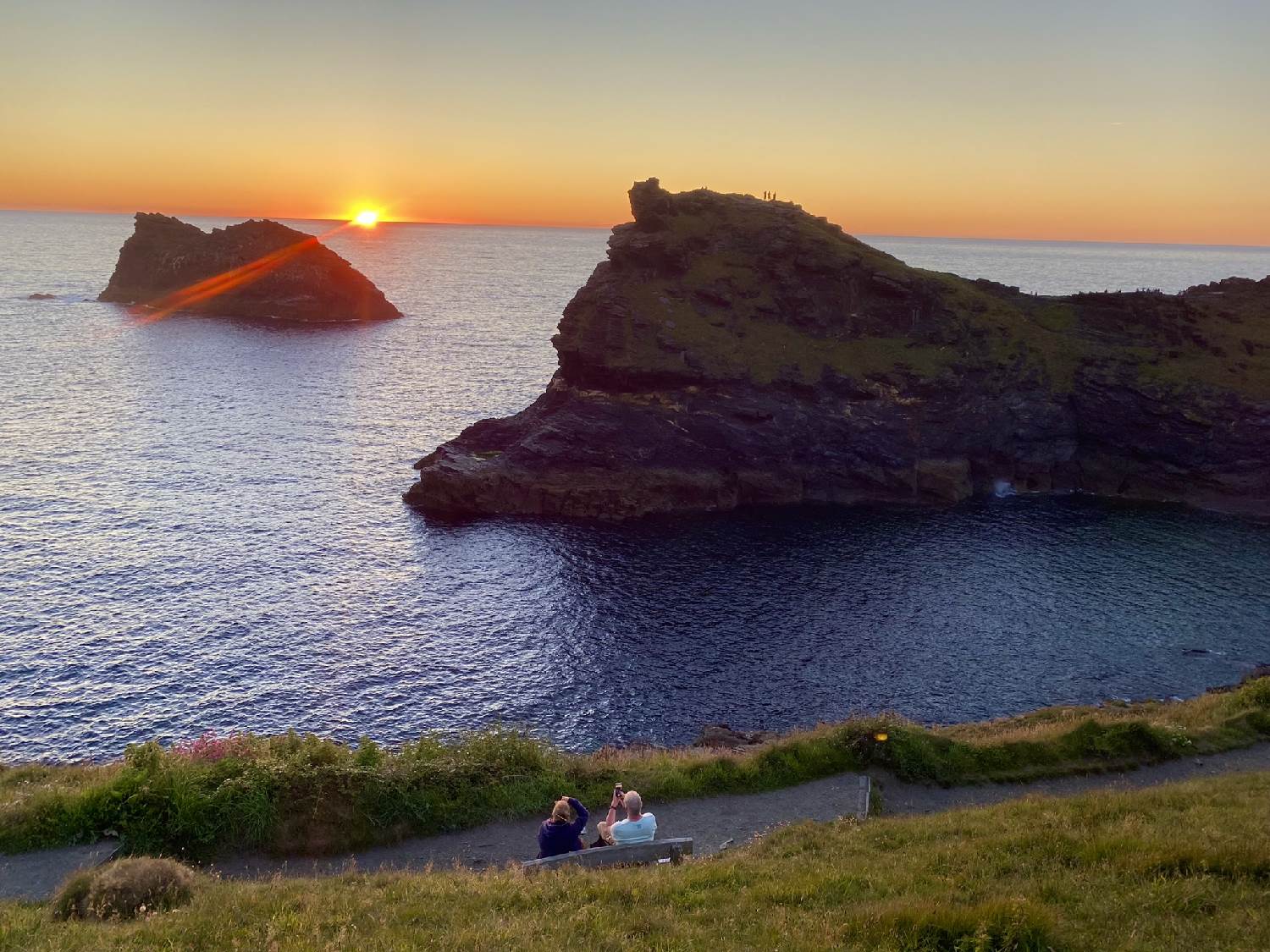 Boscastle harbour near sea view Polrunny Farm holiday cottages